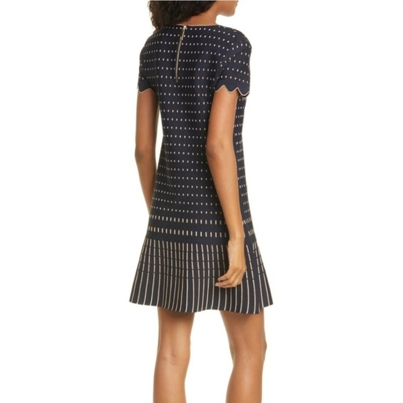 Ted Baker Maciiey Mini Knit Dress Metallic Detail Size 3 Ted 8-10 US - Picture 3 of 13